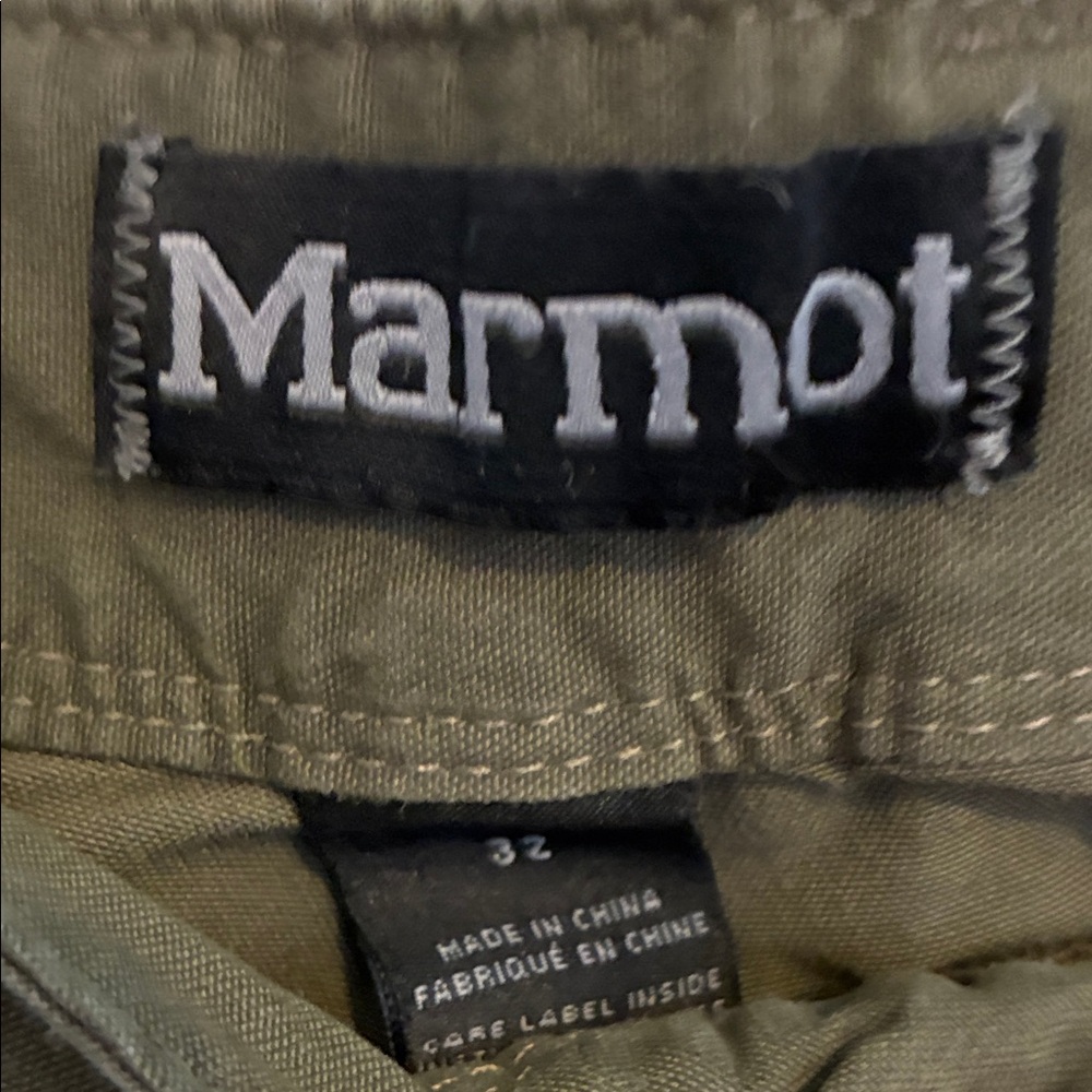 Men's Olive Green Pants Marmot - Picture 2 of 4